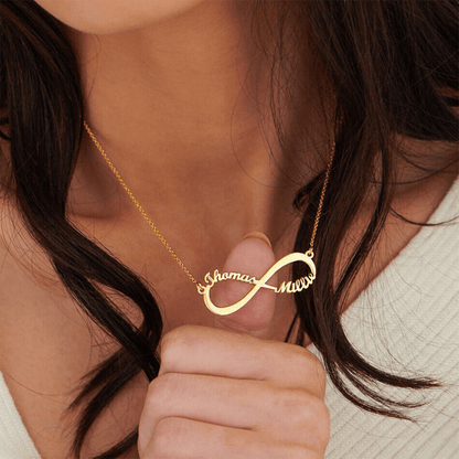 Everlasting Infinity Dual Name Necklace