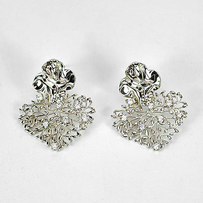 Image of (Silverwood Statement Earrings) from an exquisite collection by Al Musk Jewellery.