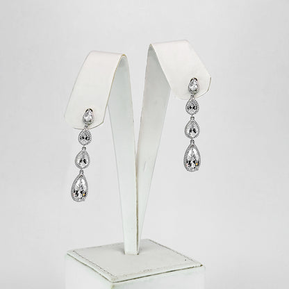 (Radiant Silver Raindrops) shown in close up from Al Musk Jewellery collection.