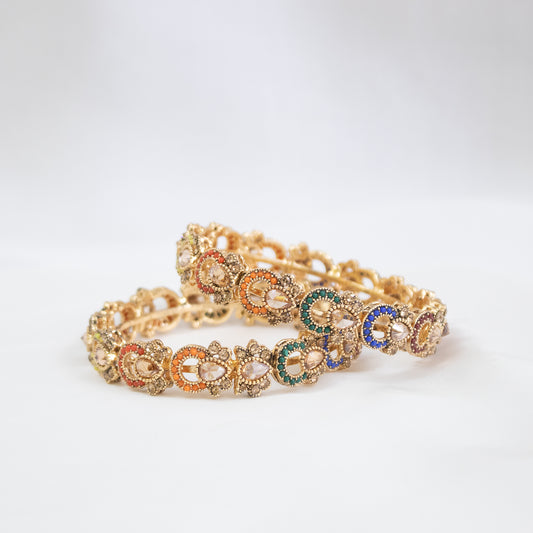 Image of (Golden Rainbow Sparklers) from an exquisite collection by Al Musk Jewellery.