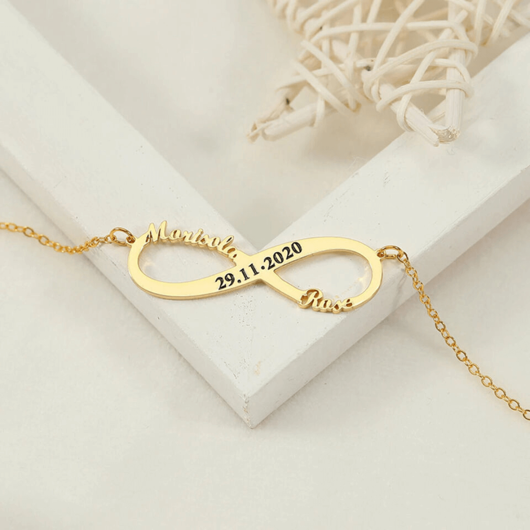 Everlasting Infinity Dual Name Necklace