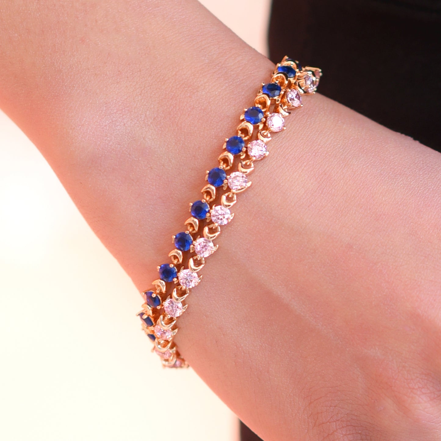  (Azure-II Bracelet) shown in close up from Al Musk Jewellery collection.