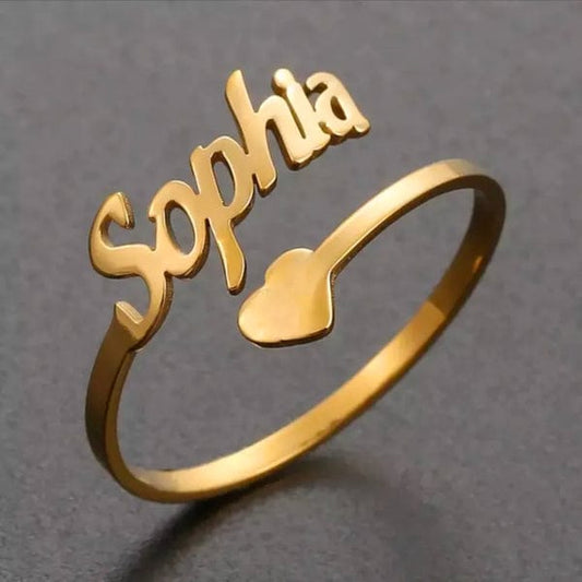 Customized Name Ring